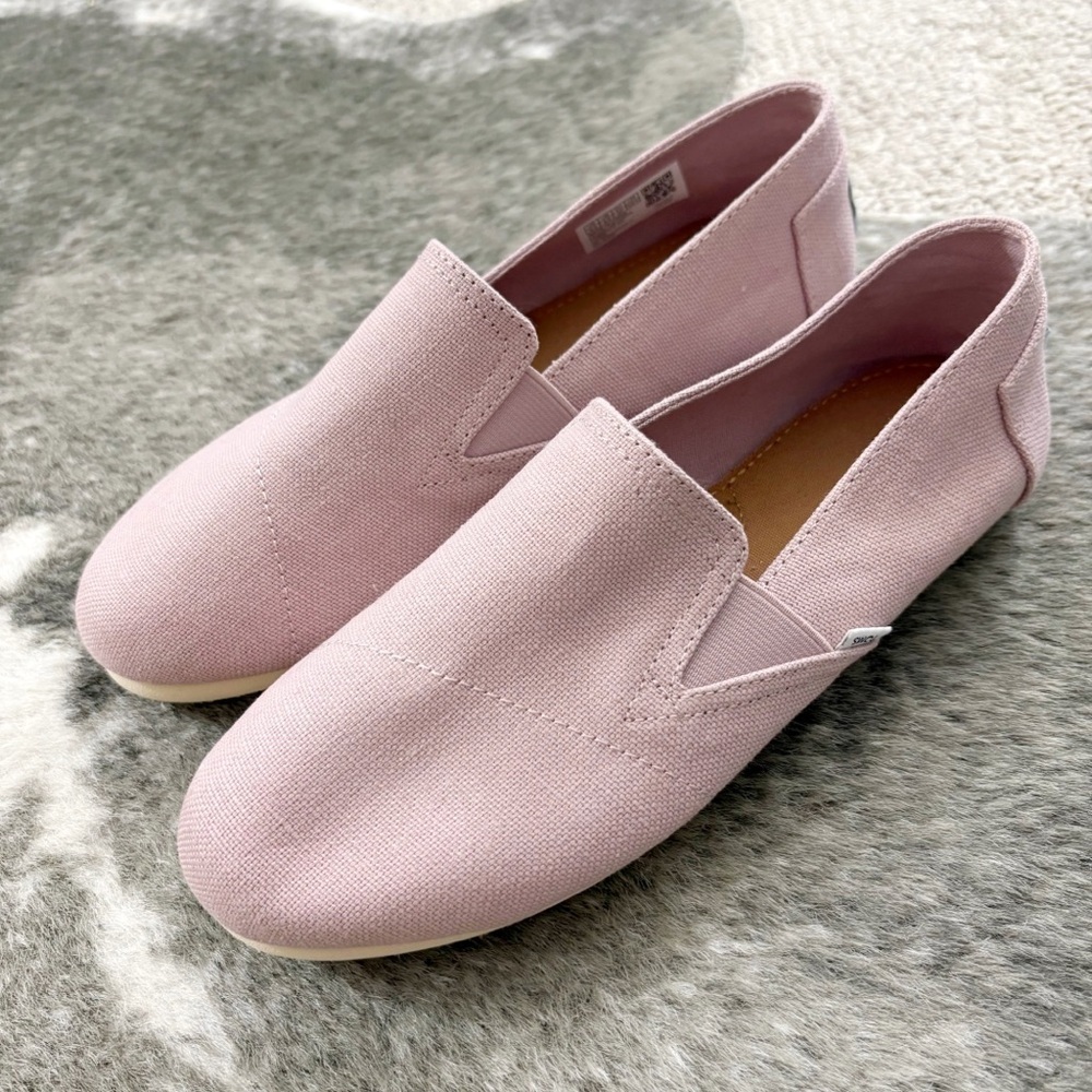 Toms Pink Redondo Slip-On Shoes 6.5 View 2